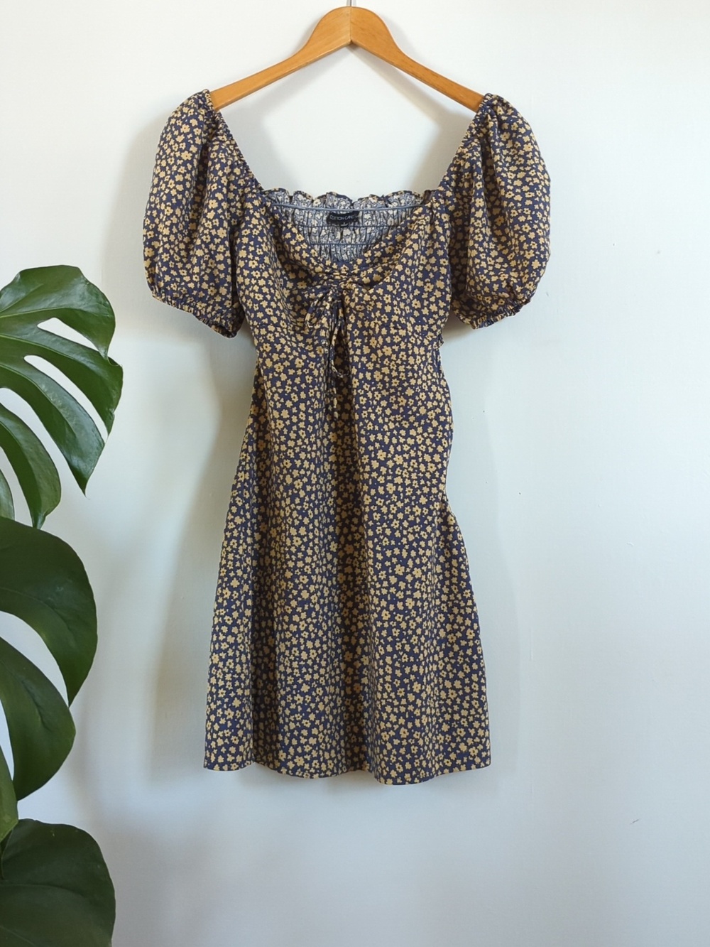 Cotton Candy LA Blue And Yellow Floral Dress